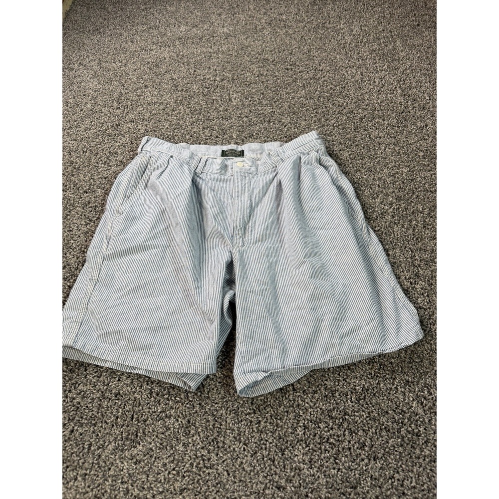 Vintage Polo Country Ralph Lauren Seersucker Chino Shorts Men's Size 34 Blue